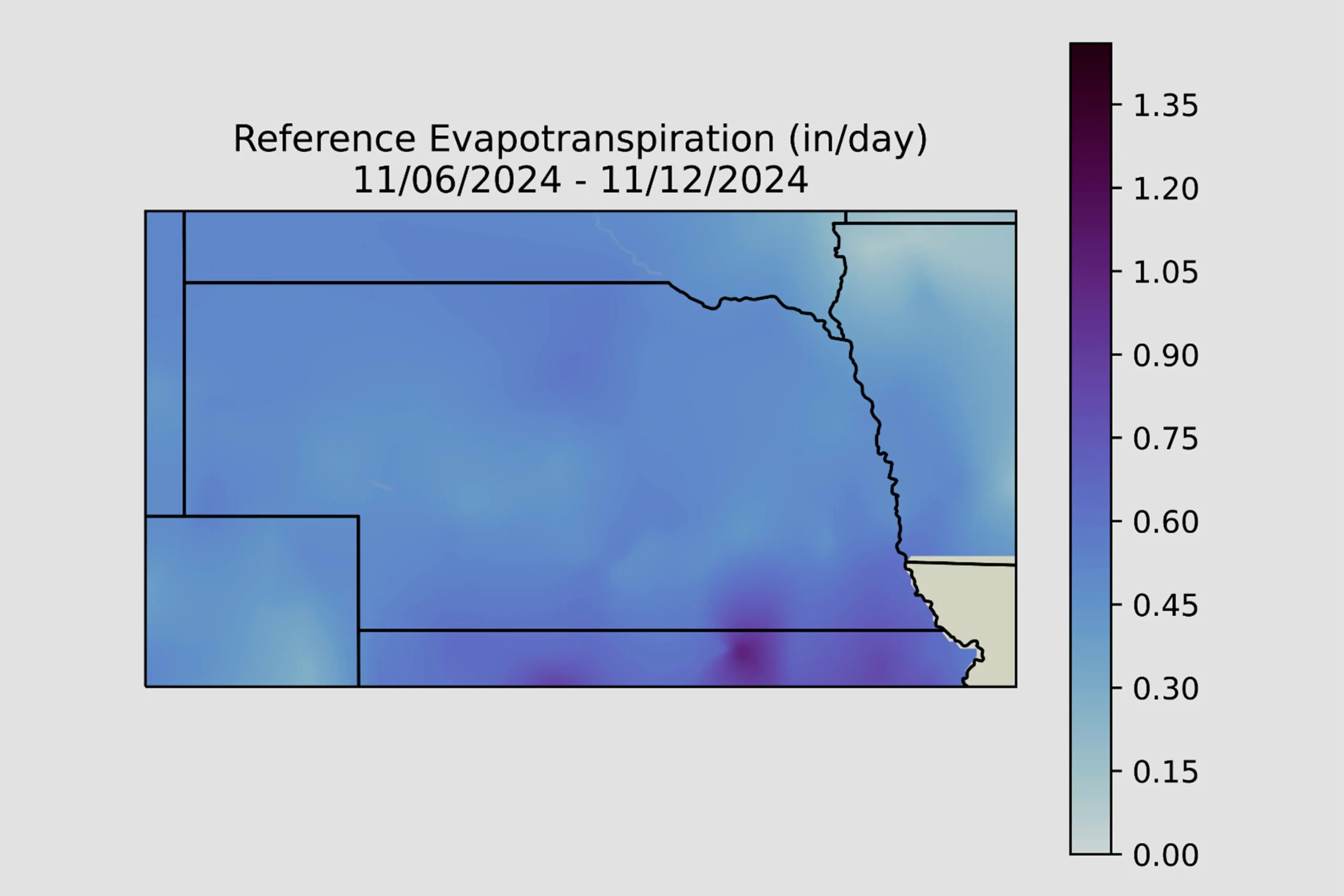 Growing Degree Days & Evapotranspiration Data Warm Season
